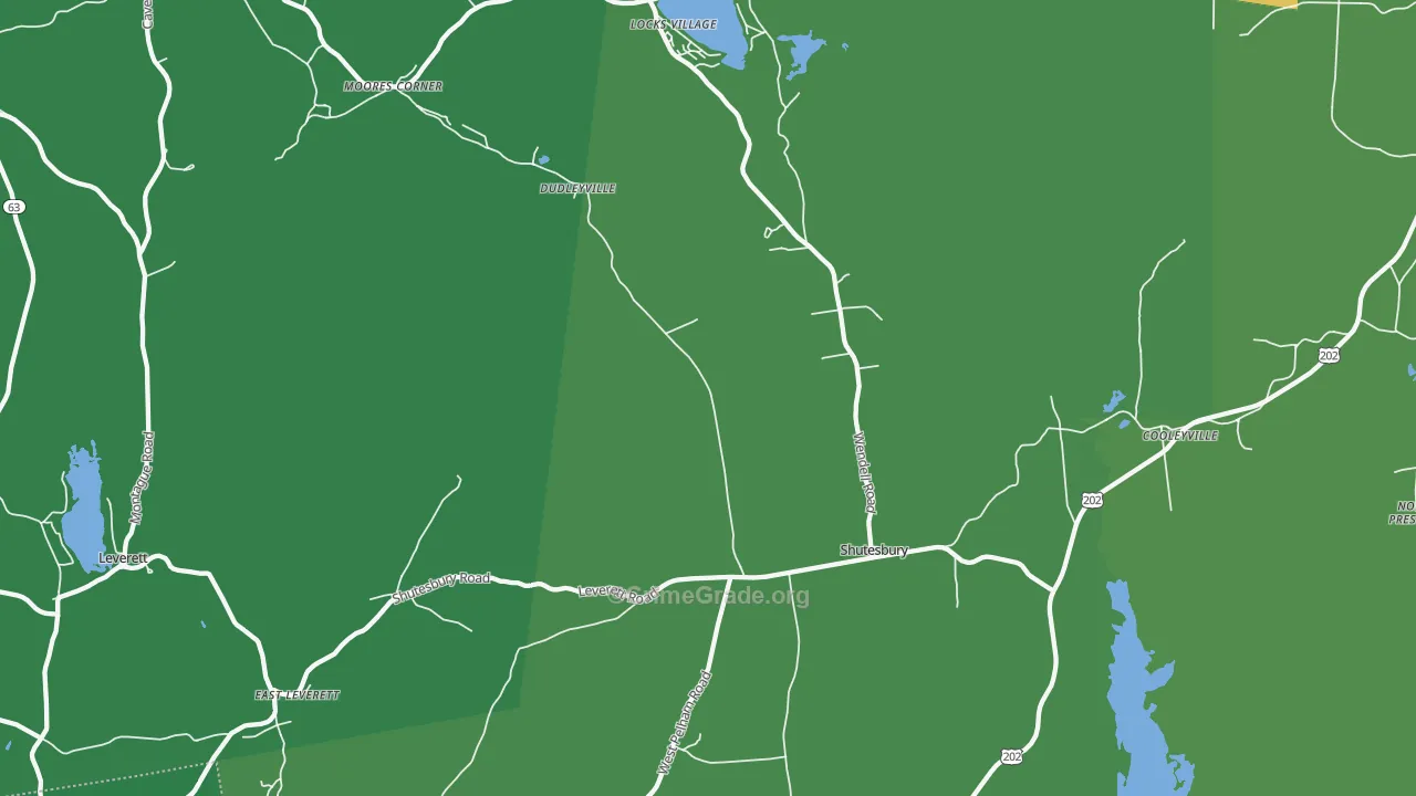 Shutesbury, MA Map of Drug-Related Crime Rates