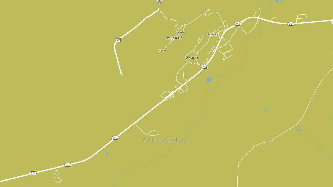 Sichomovi, AZ Map of Drug-Related Crime Rates