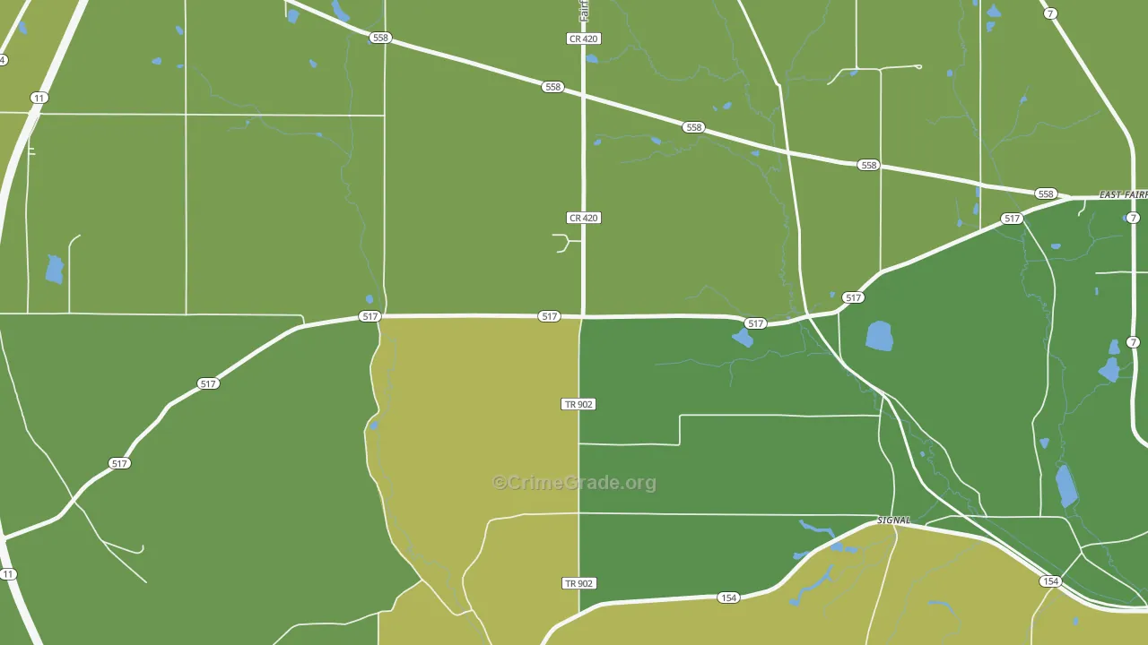 Signal, OH Map of Drug-Related Crime Rates