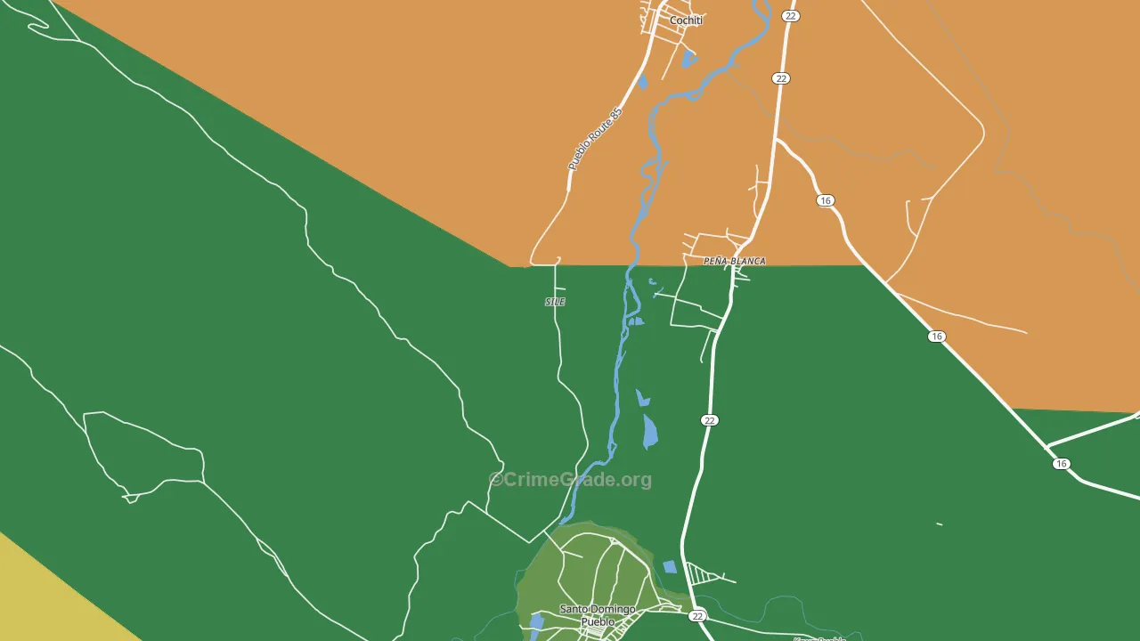 Sile, NM Map of Drug-Related Crime Rates