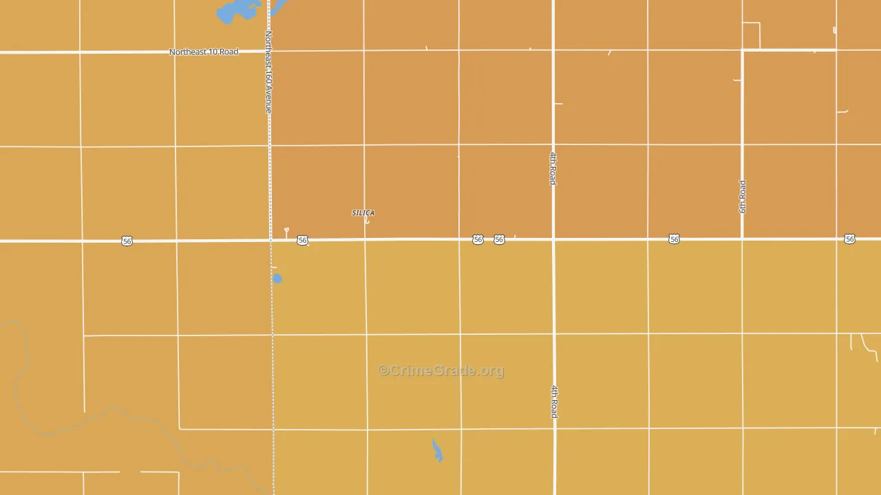 Silica, KS Map of Drug-Related Crime Rates
