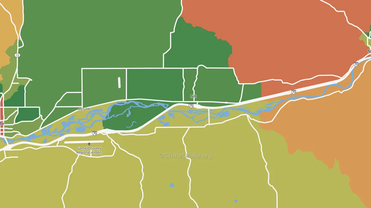Silt, CO Map of Drug-Related Crime Rates