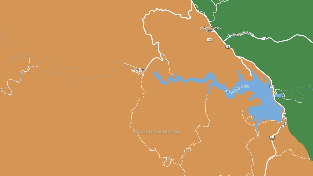 Silver City, SD Map of Drug-Related Crime Rates