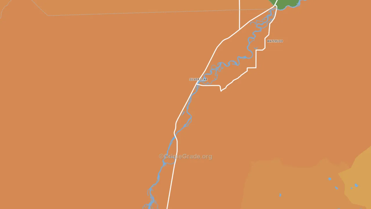 Silver Star, MT Map of Drug-Related Crime Rates