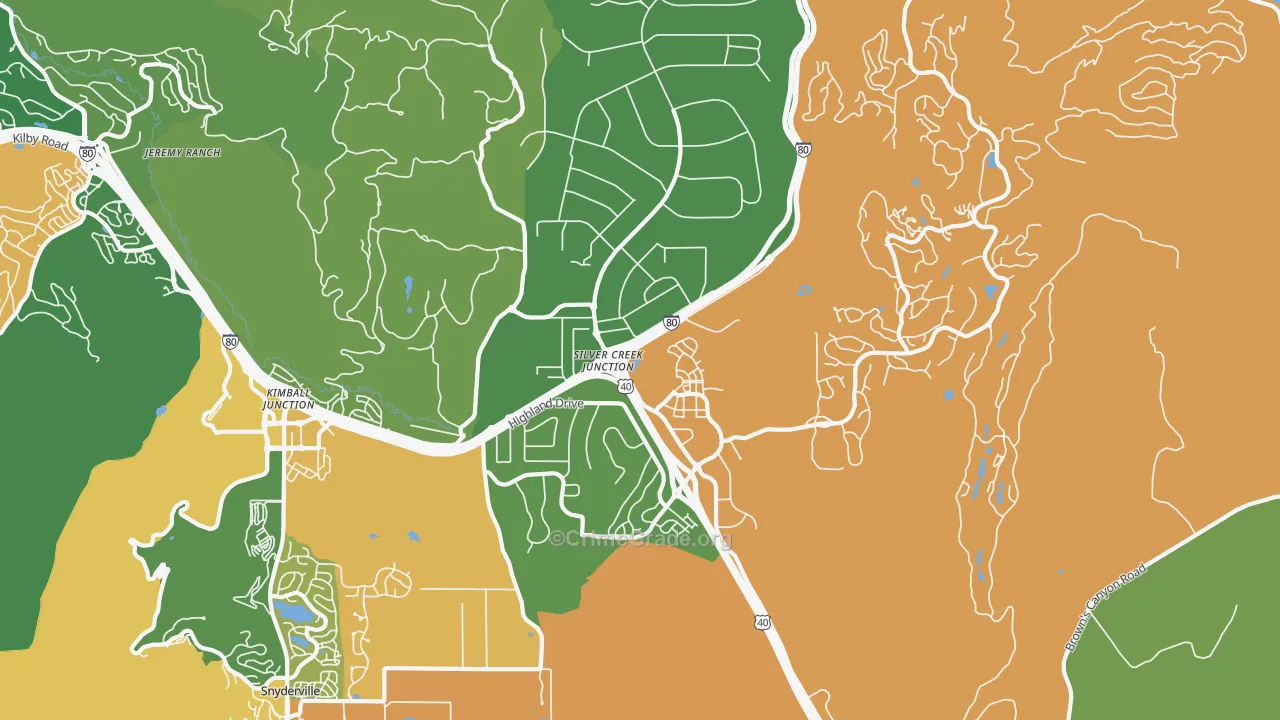 Silver Summit, UT Map of Drug-Related Crime Rates
