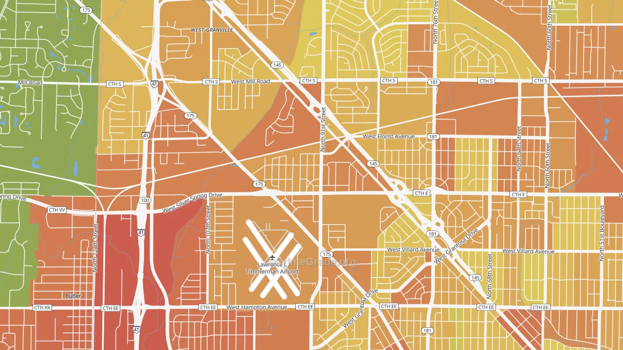 Silver Swan, Milwaukee, WI Map of Drug-Related Crime Rates