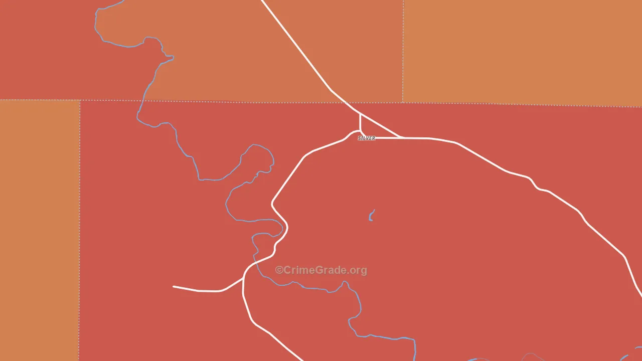 Silver, TX Map of Drug-Related Crime Rates