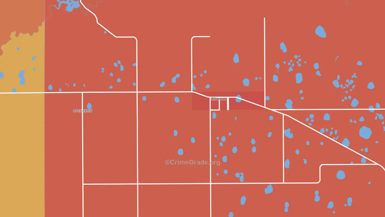Silverton, TX Map of Drug-Related Crime Rates