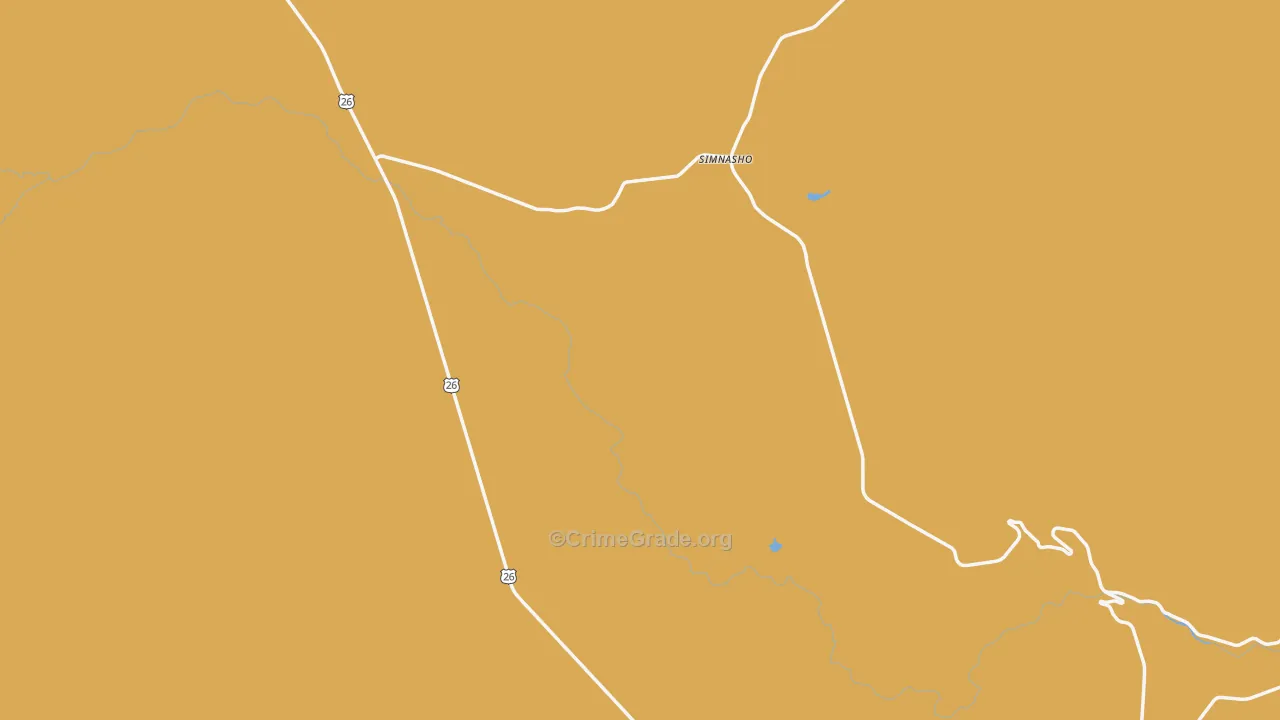 Simnasho, OR Map of Drug-Related Crime Rates