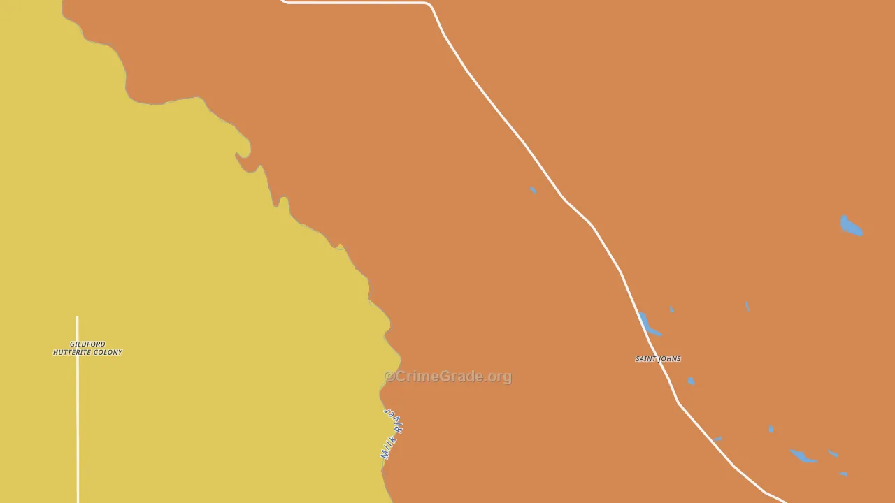 Simpson, MT Map of Drug-Related Crime Rates