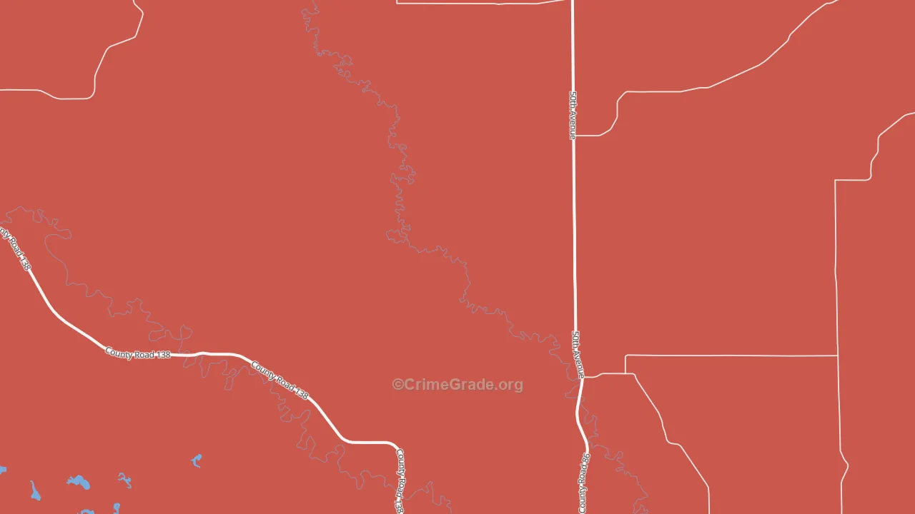 Sims, ND Map of Drug-Related Crime Rates