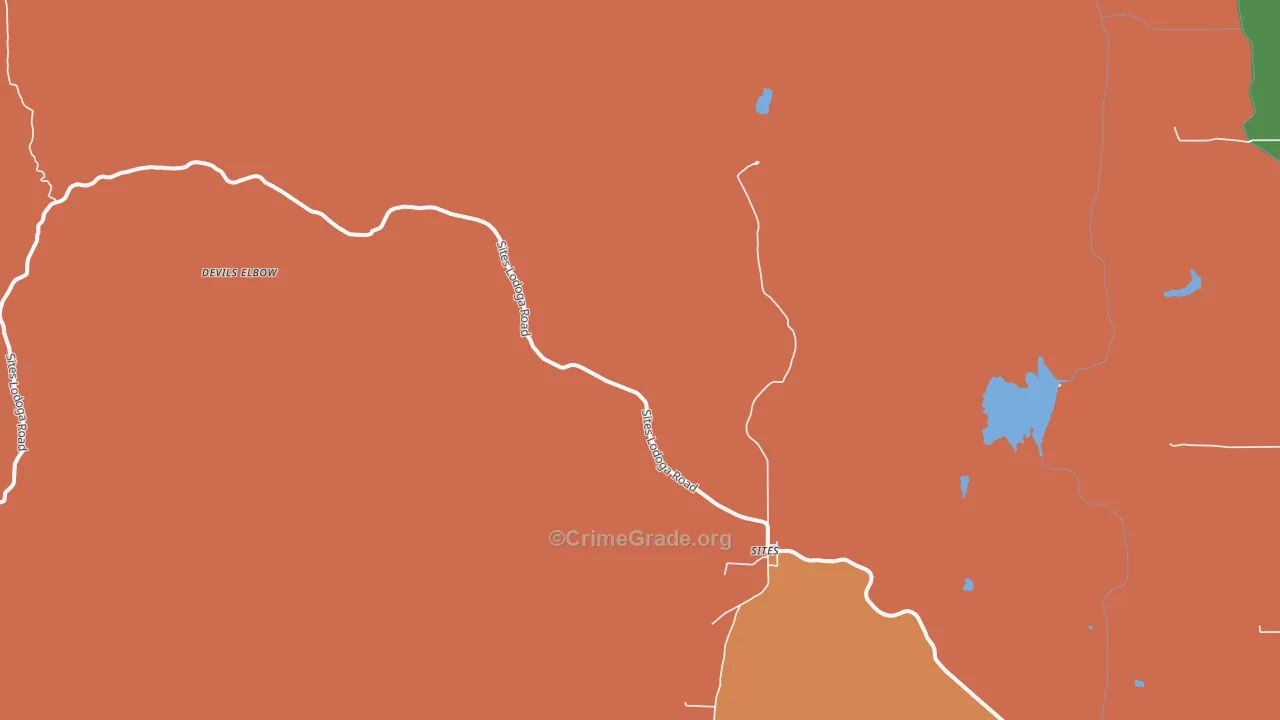 Sites, CA Map of Drug-Related Crime Rates