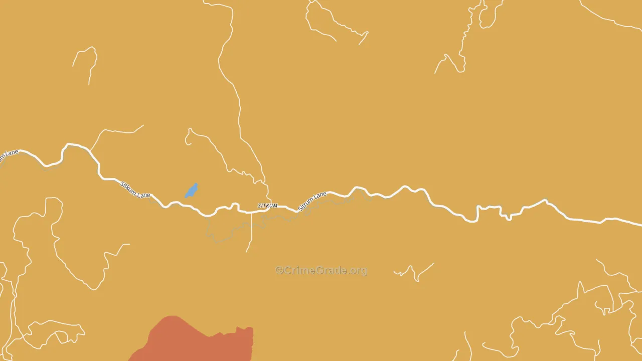 Sitkum, OR Map of Drug-Related Crime Rates