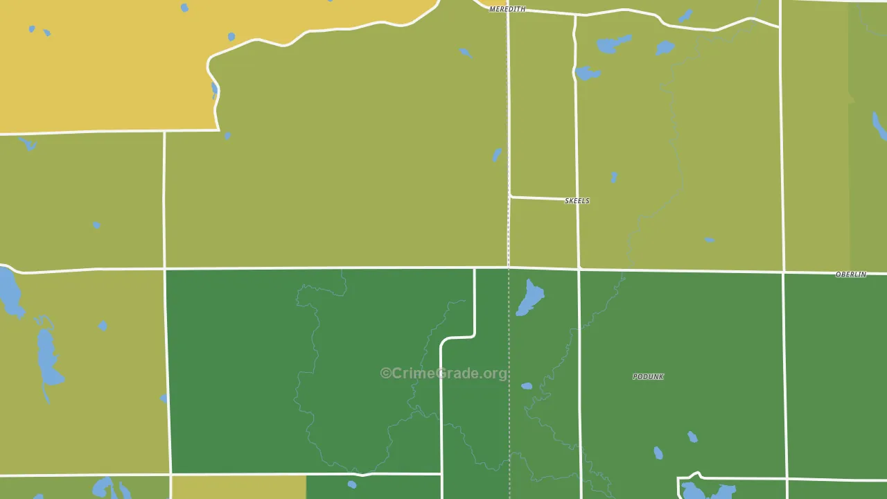 Skeels, MI Map of Drug-Related Crime Rates