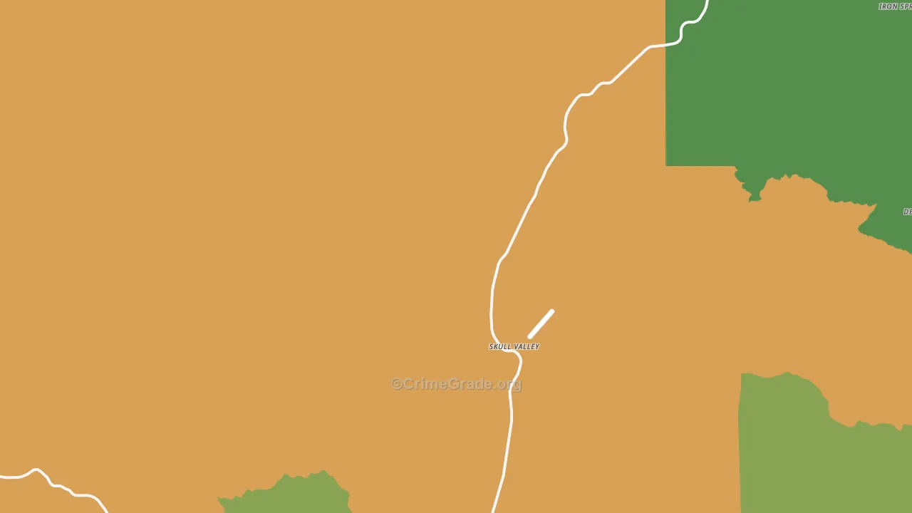 Skull Valley, AZ Map of Drug-Related Crime Rates