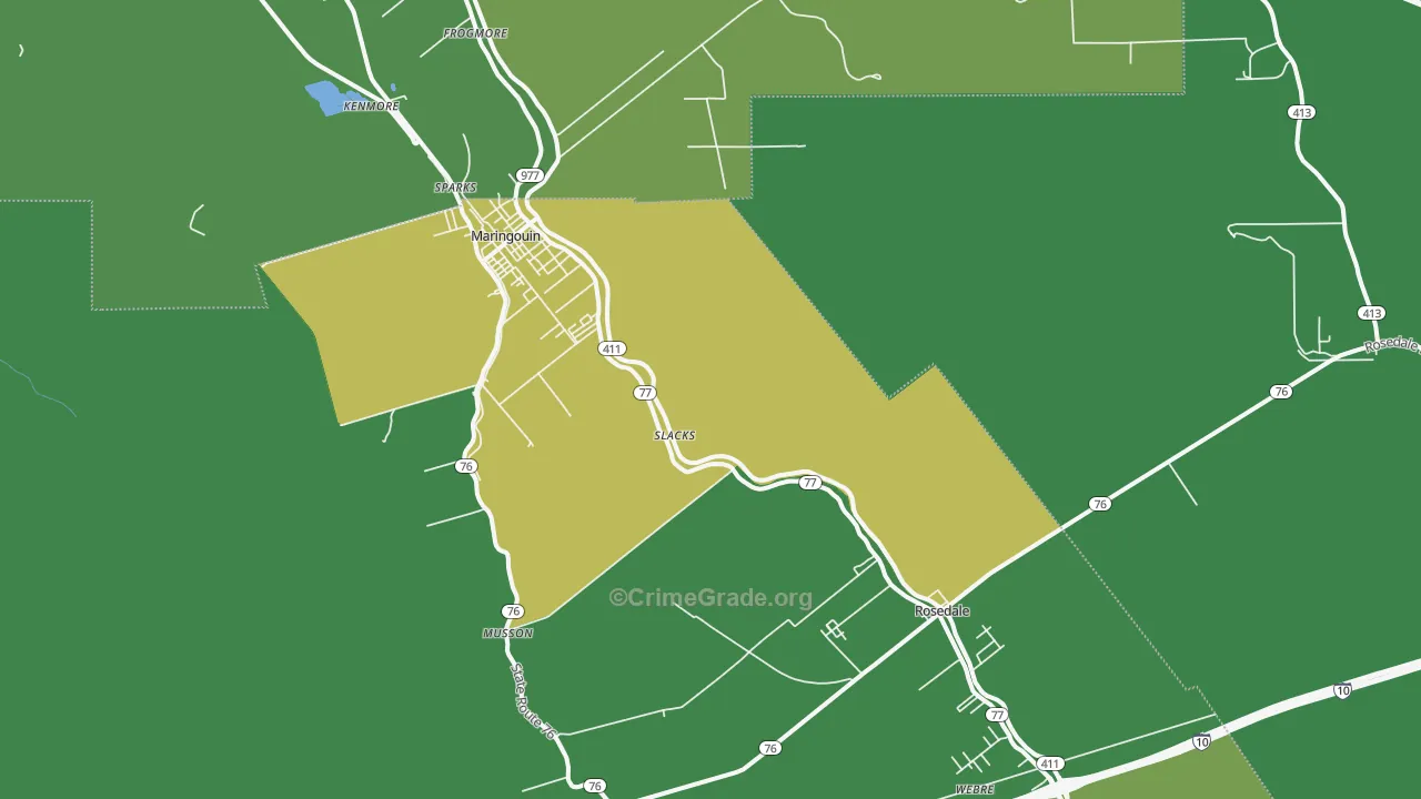Slacks, LA Map of Drug-Related Crime Rates