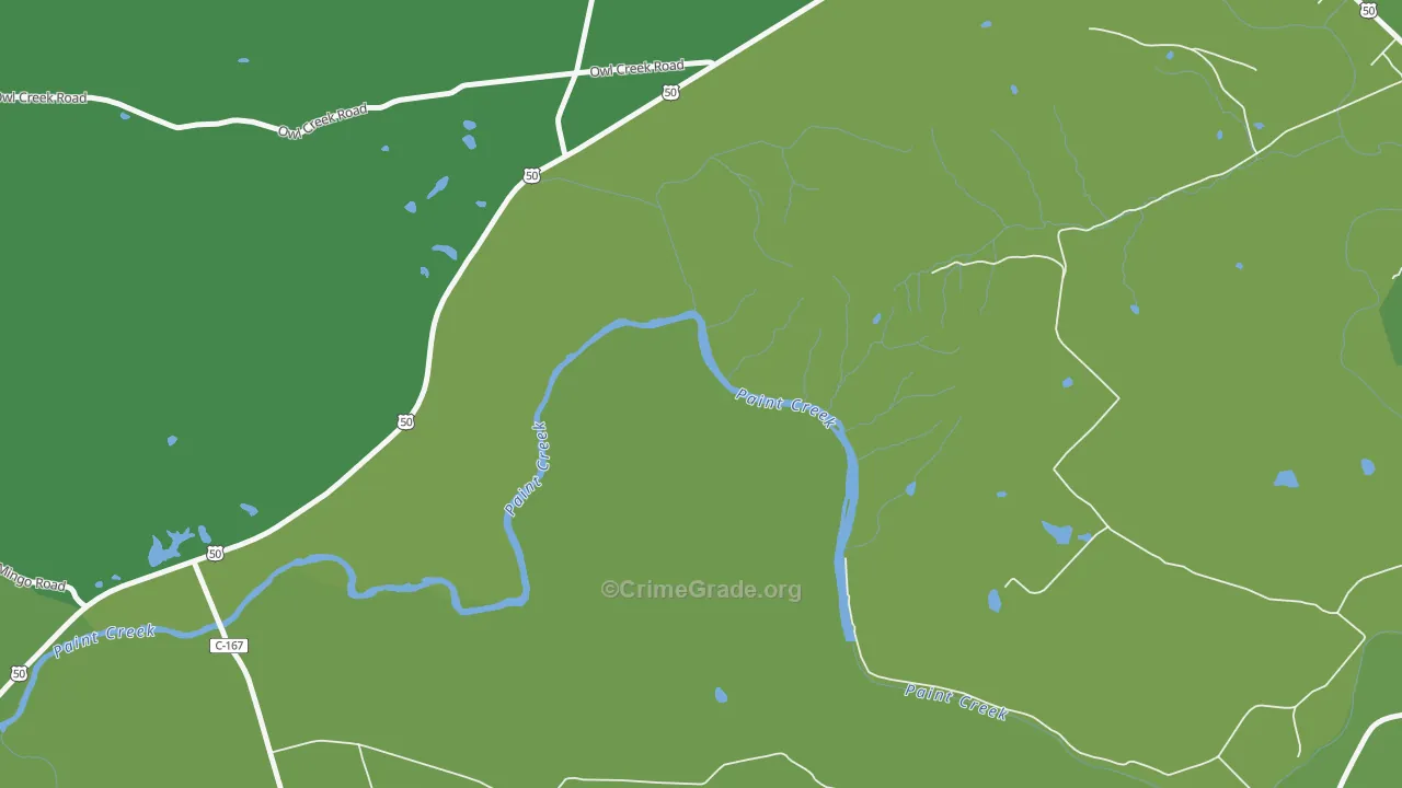 Slate Mills, OH Map of Drug-Related Crime Rates