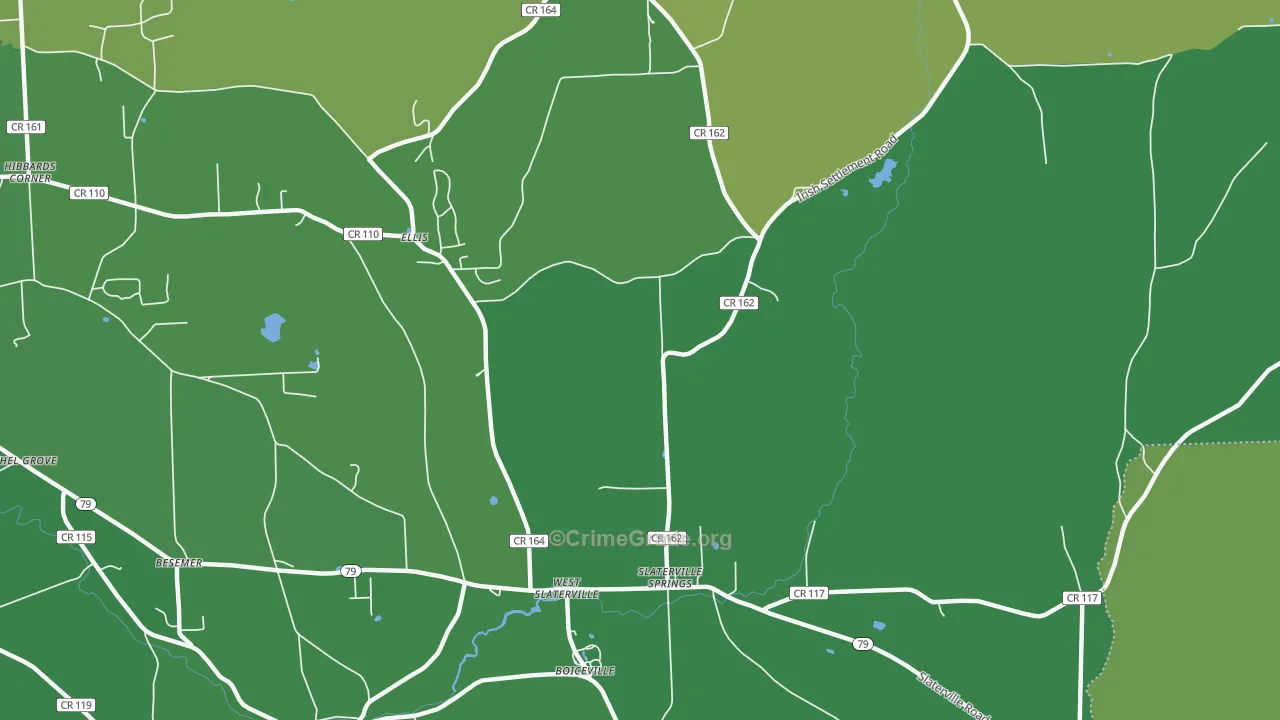 Slaterville Springs, NY Map of Drug-Related Crime Rates