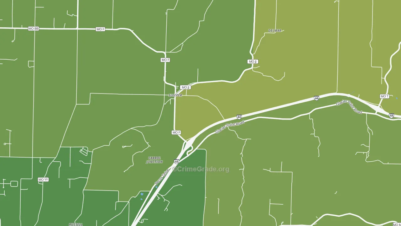 Sleeper, MO Map of Drug-Related Crime Rates