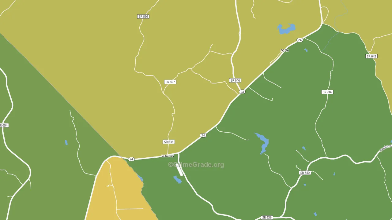 Sliders, VA Map of Drug-Related Crime Rates