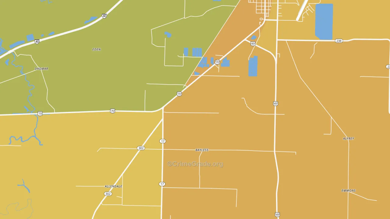 Smale, AR Map of Drug-Related Crime Rates