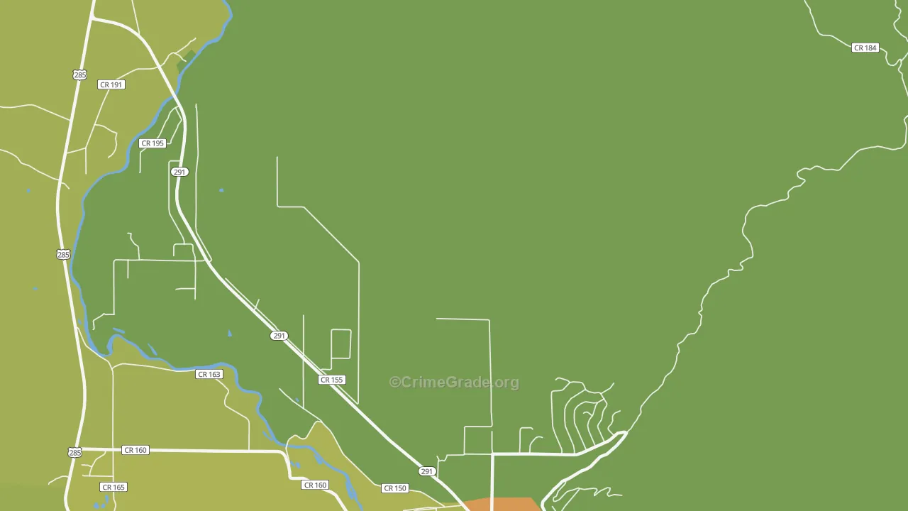 Smeltertown, CO Map of Drug-Related Crime Rates