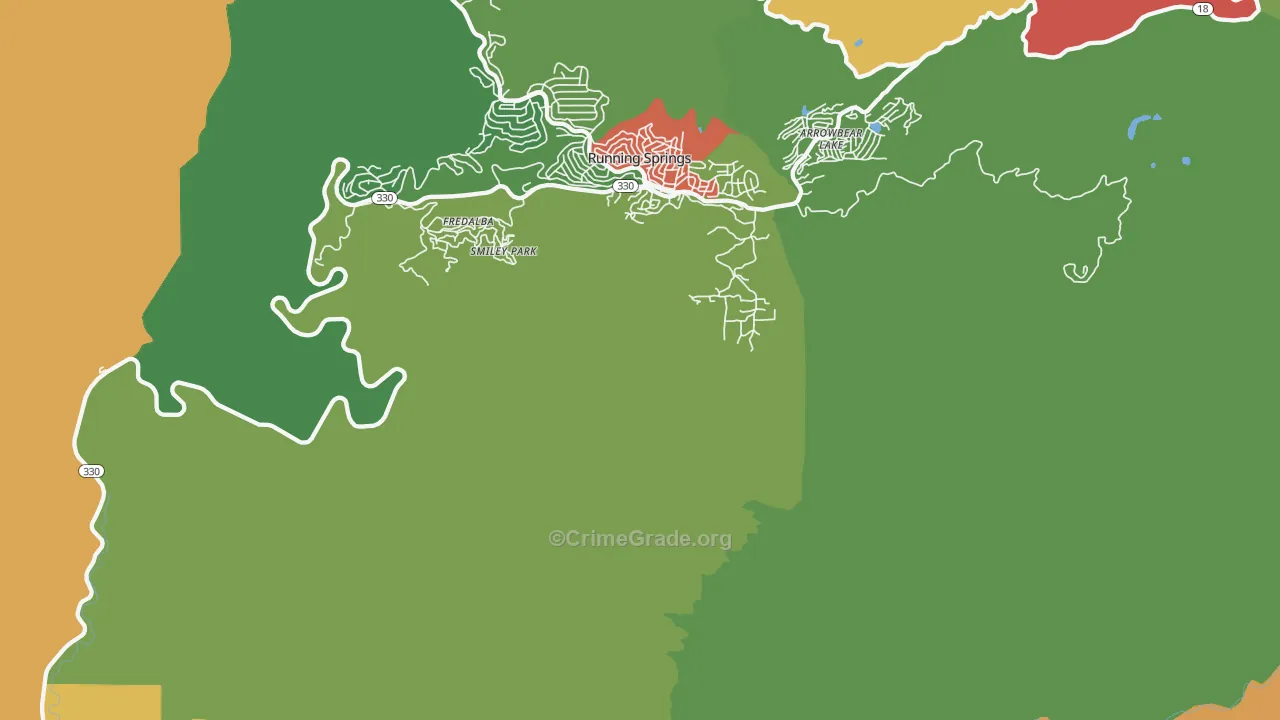Smiley Park, CA Map of Drug-Related Crime Rates