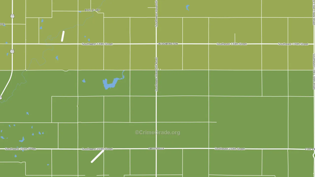 Smileyville, KS Map of Drug-Related Crime Rates
