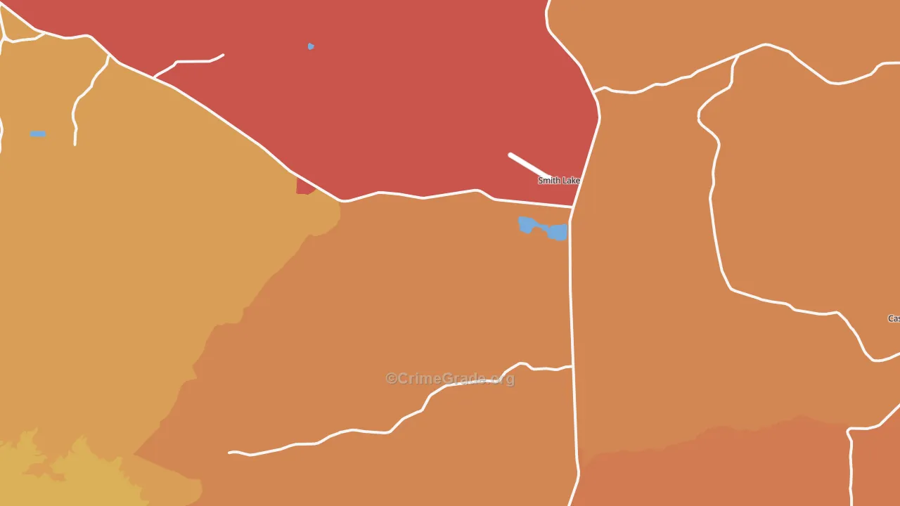 Smith Lake, NM Map of Drug-Related Crime Rates