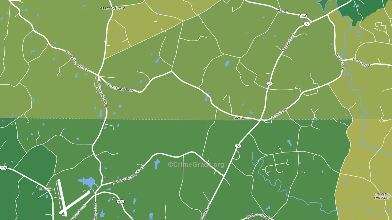 Smith, SC Map of Drug-Related Crime Rates