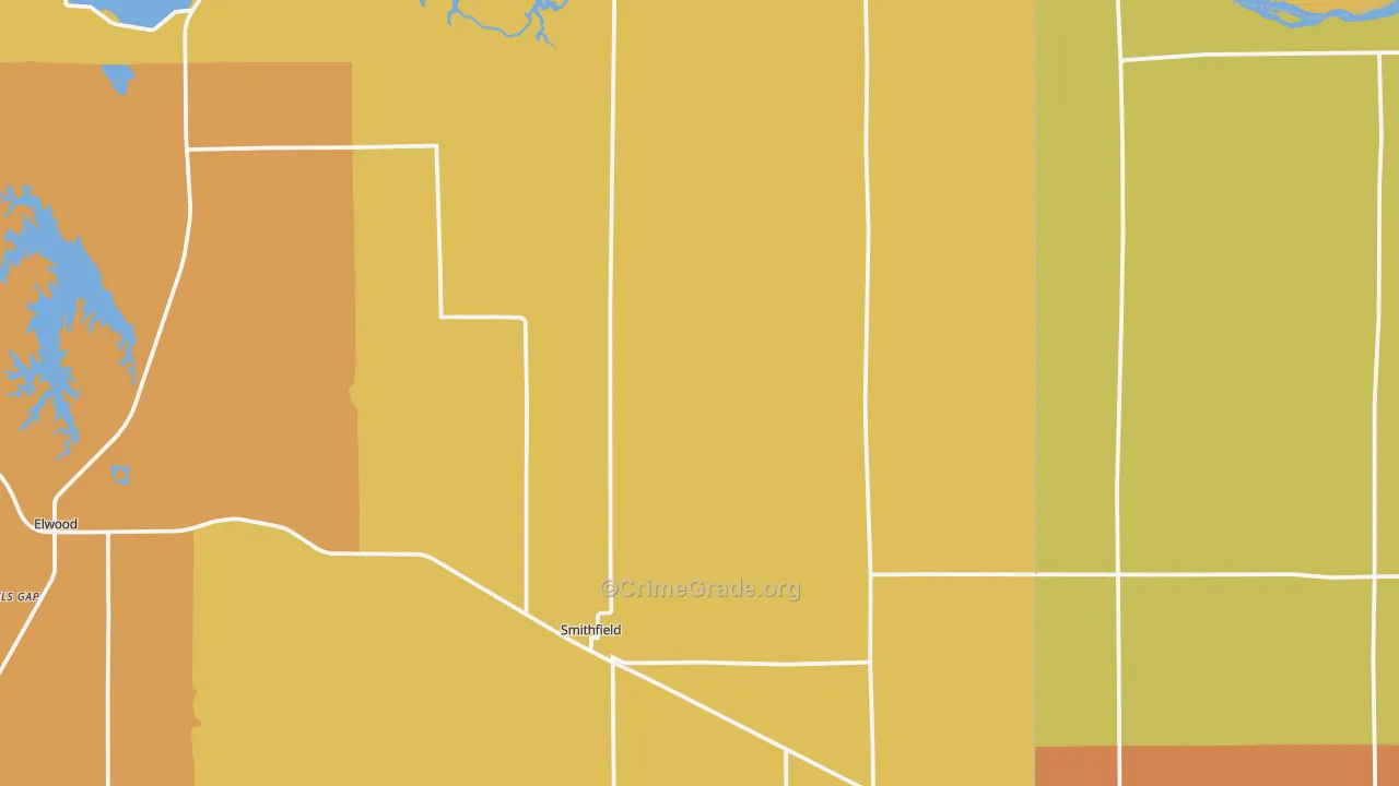 Smithfield, NE Map of Drug-Related Crime Rates