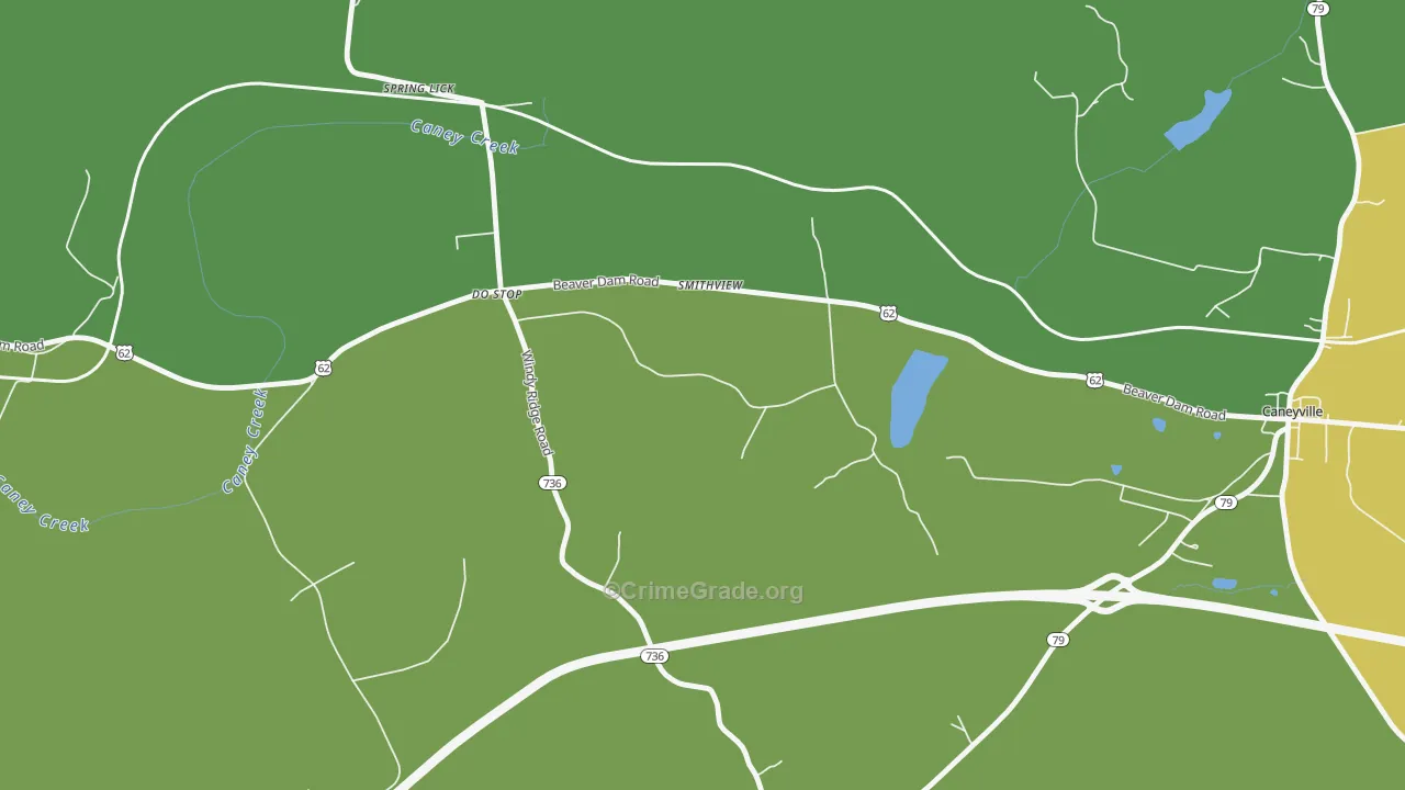 Smithview, KY Map of Drug-Related Crime Rates
