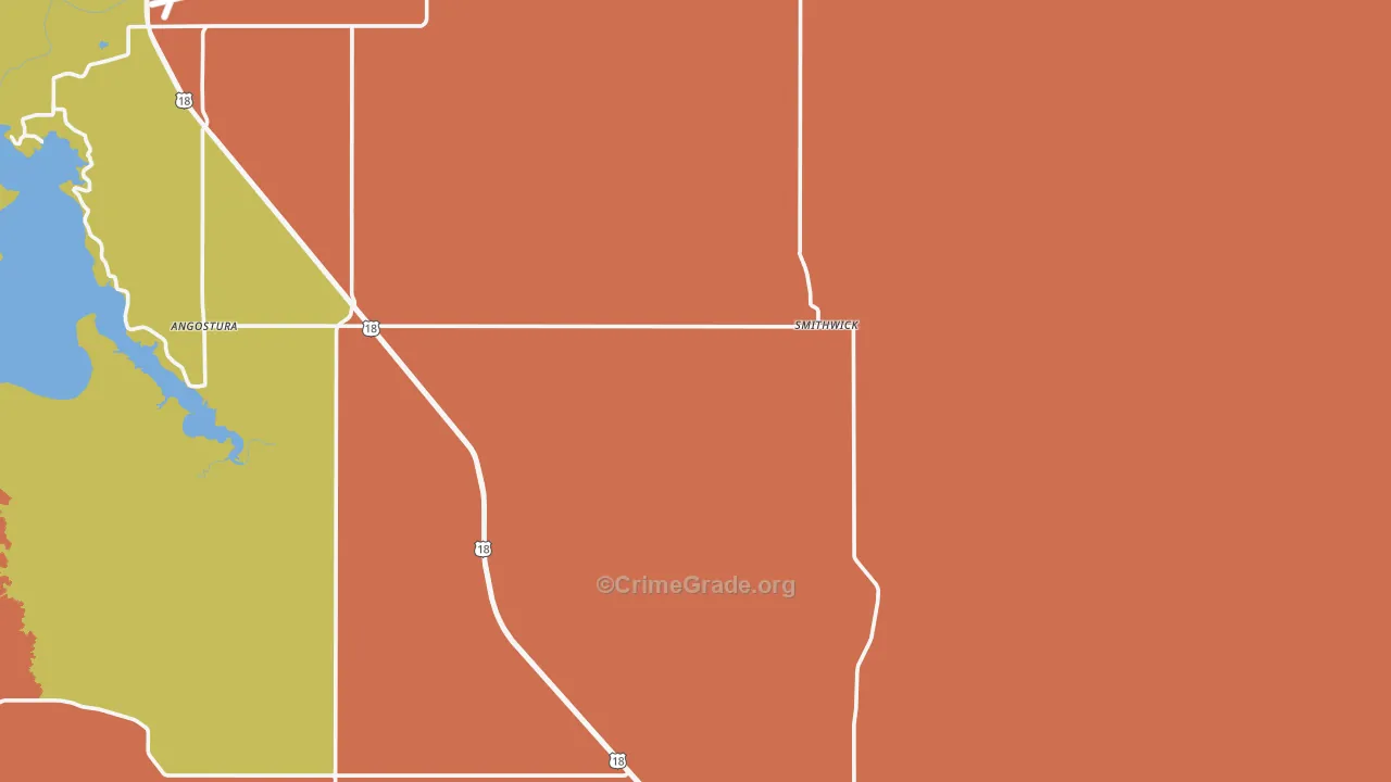 Smithwick, SD Map of Drug-Related Crime Rates