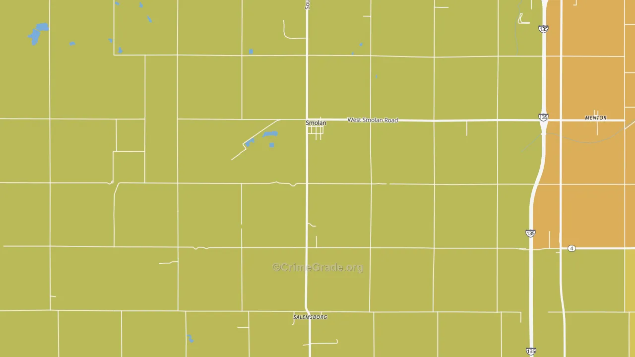 Smolan, KS Map of Drug-Related Crime Rates