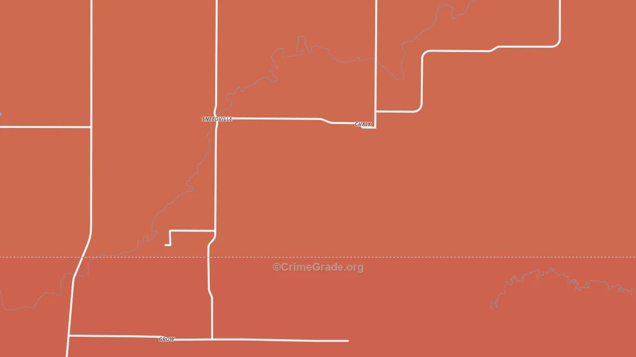 Sneedville, TX Map of Drug-Related Crime Rates