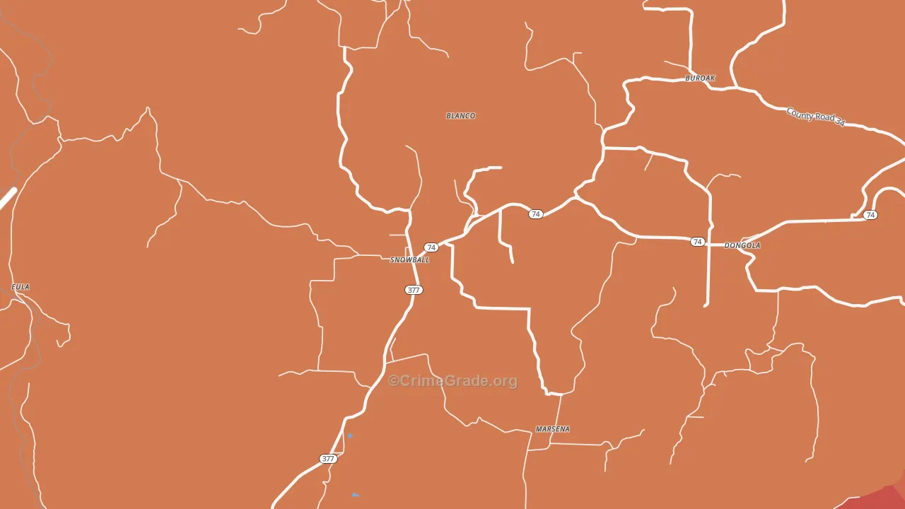 Snowball, AR Map of Drug-Related Crime Rates