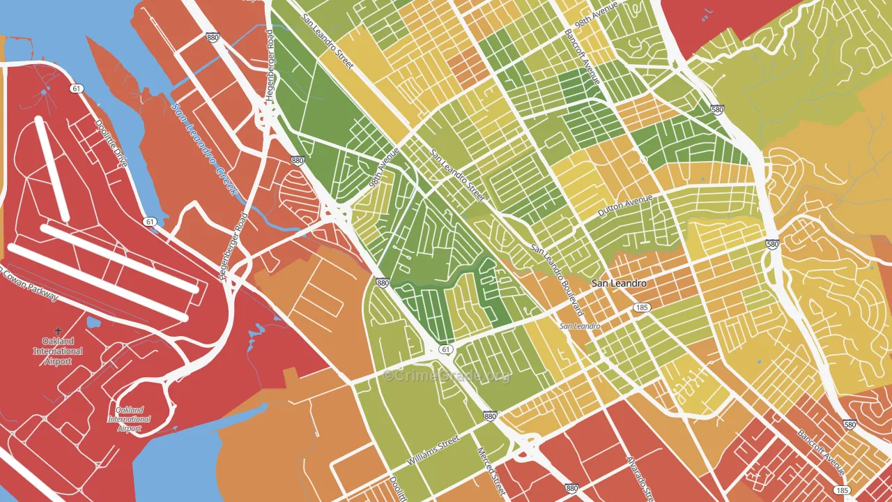 Sobrante Park, Oakland, CA Map of Drug-Related Crime Rates