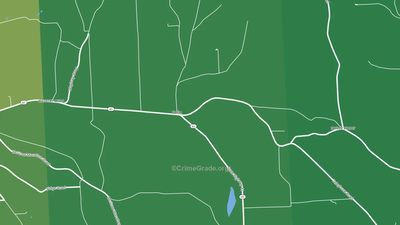 Solon, NY Map of Drug-Related Crime Rates