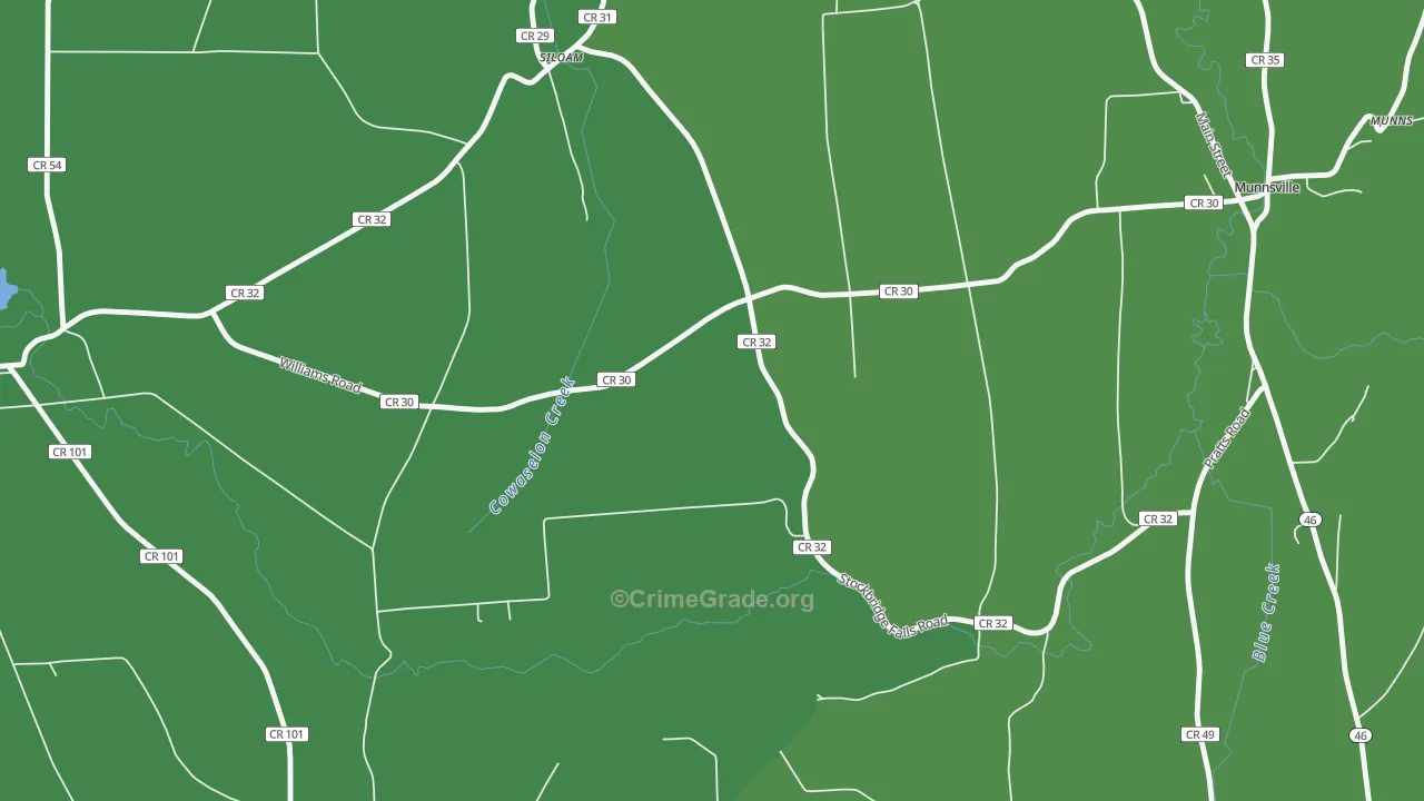 Solsville, NY Map of Drug-Related Crime Rates