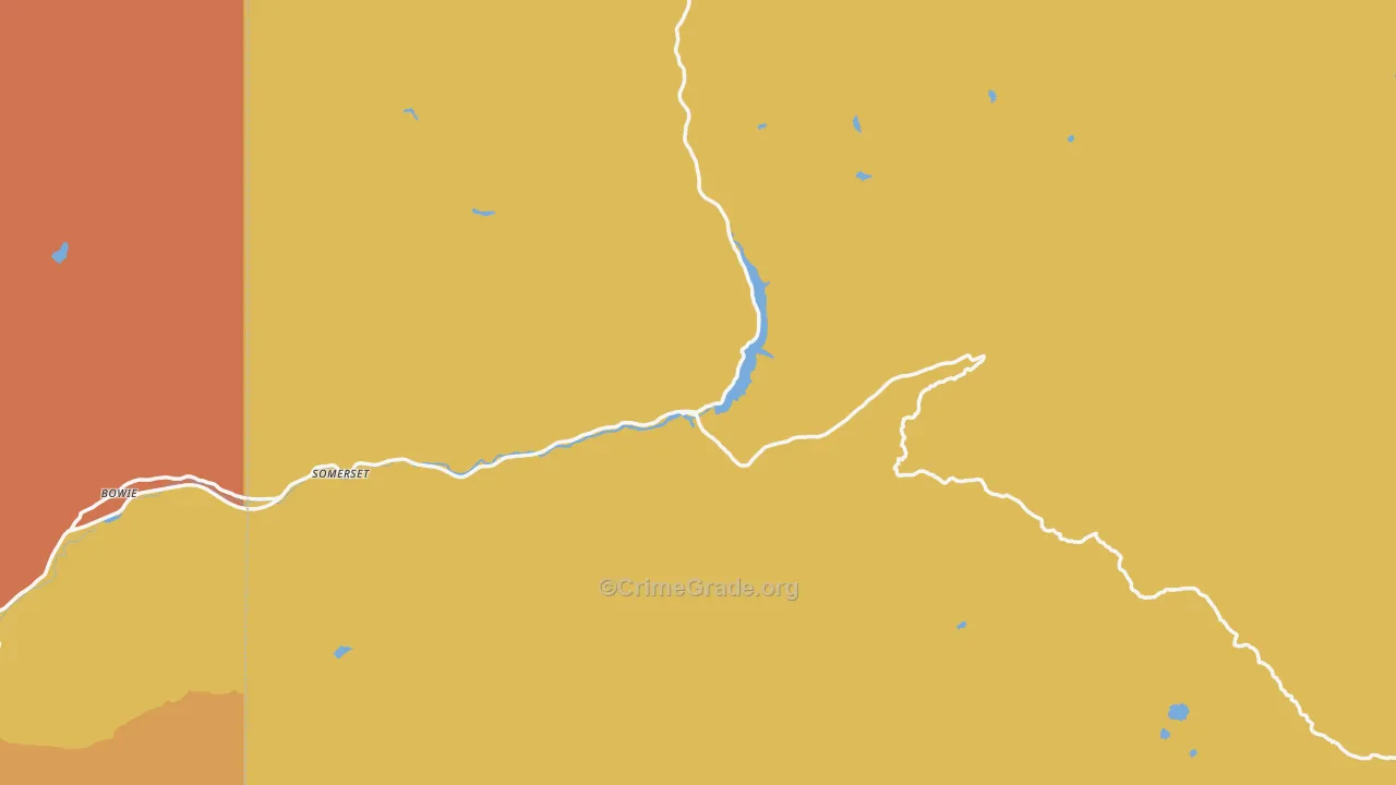 Somerset, CO Map of Drug-Related Crime Rates