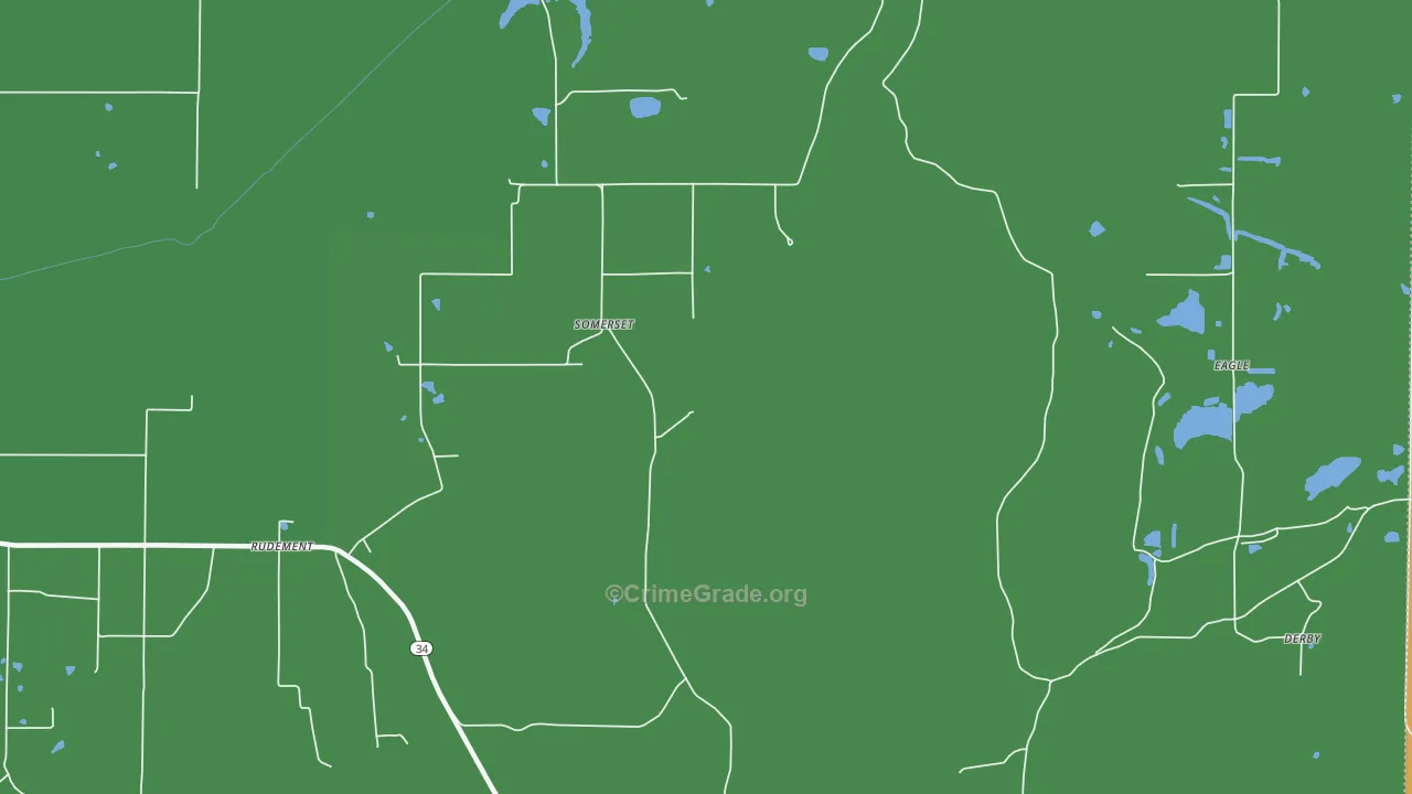 Somerset, IL Map of Drug-Related Crime Rates