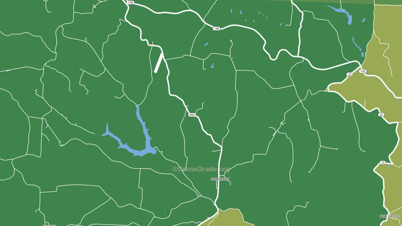 Somerton, OH Map of Drug-Related Crime Rates