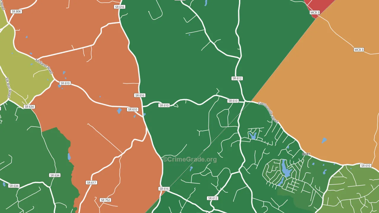 Somerville, VA Map of Drug-Related Crime Rates