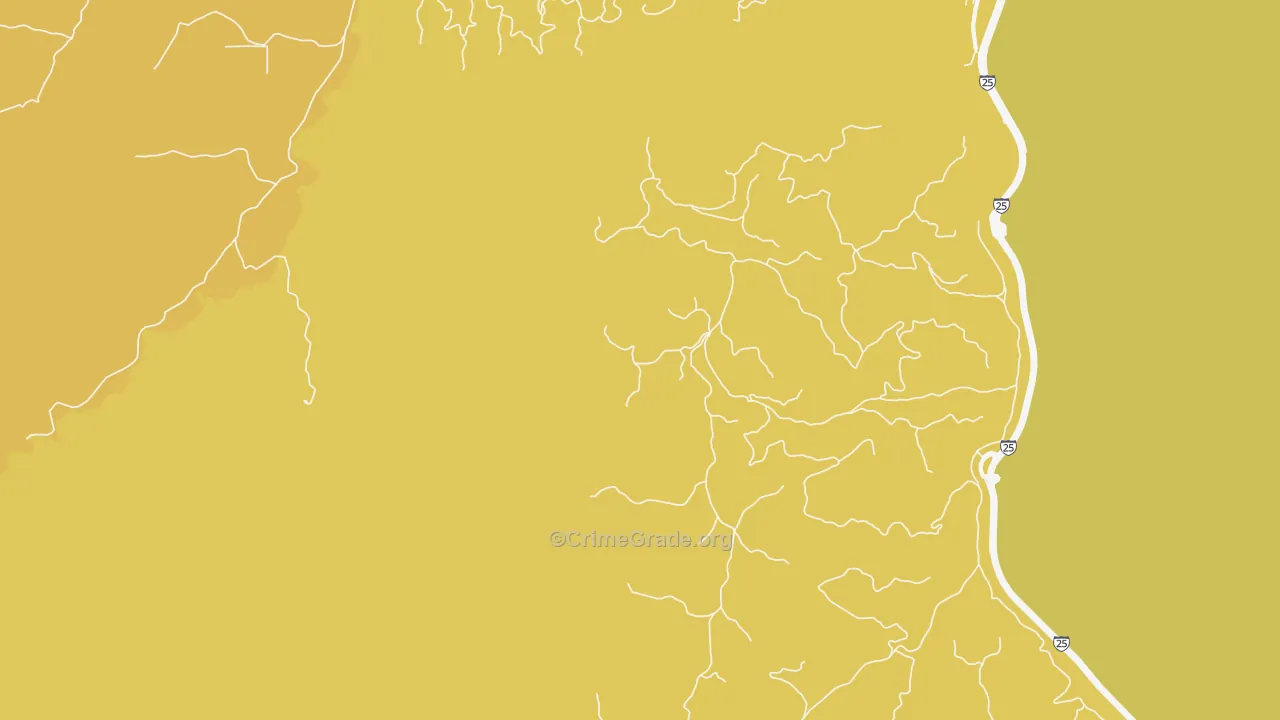 Sopris, CO Map of Drug-Related Crime Rates