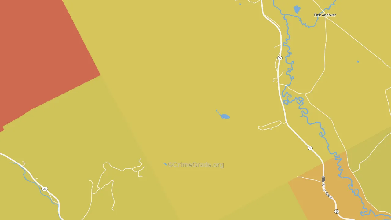 South Andover, ME Map of Drug-Related Crime Rates