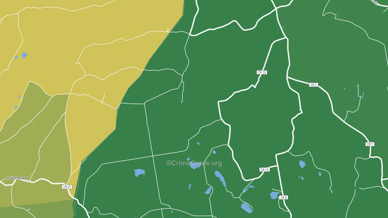 South Berne, NY Map of Drug-Related Crime Rates