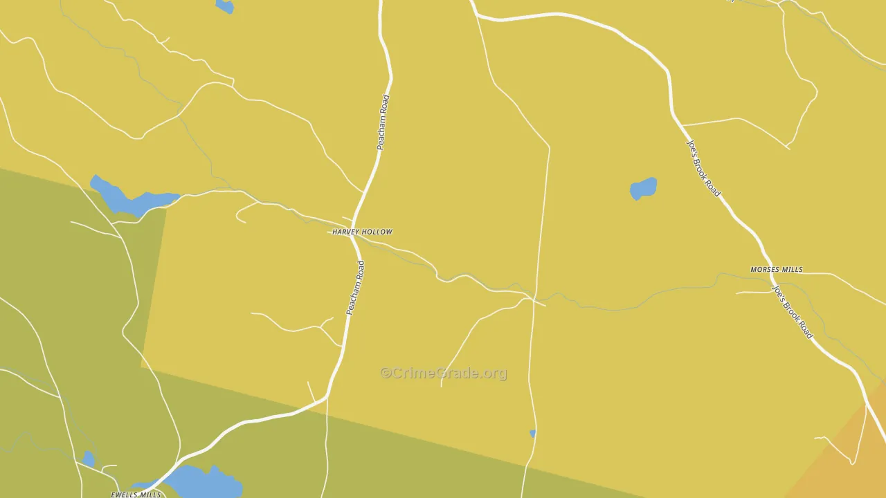 South Danville, VT Map of Drug-Related Crime Rates