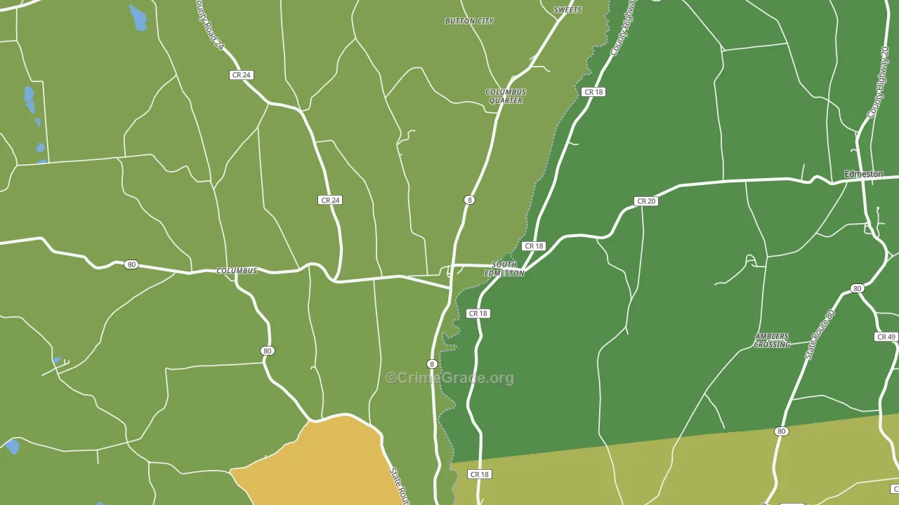South Edmeston, NY Map of Drug-Related Crime Rates