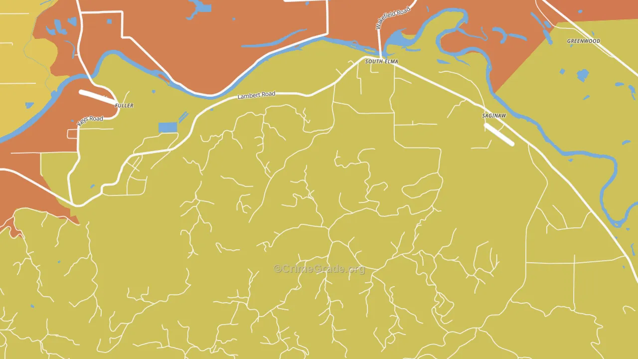 South Elma, WA Map of Drug-Related Crime Rates