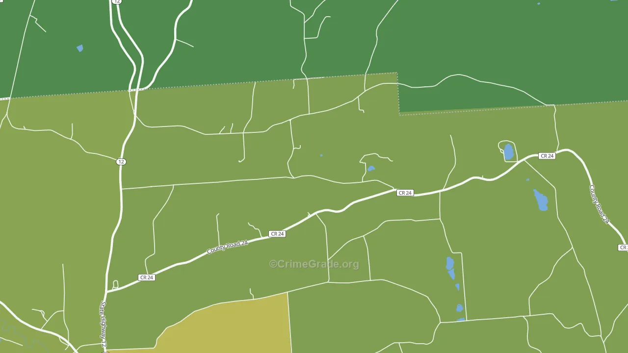 South Hamilton, NY Map of Drug-Related Crime Rates
